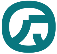 an circular icon that is supposed to represent a public artwork on the North Dakota Badlands